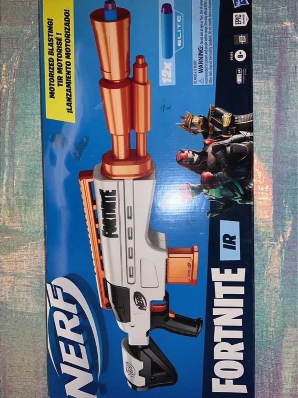 Nerf Fortnite IR Motorized Blaster - White and Orange